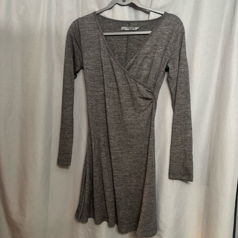 Prana Gray Criss Cross Front Dress